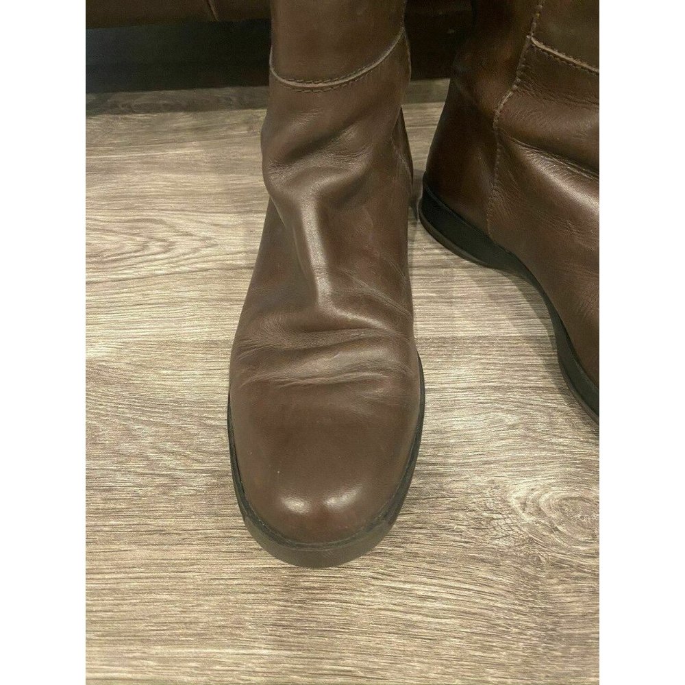 Hogan Dark Brown Women's Leather Riding Boots EURO - Picture 7 of 11